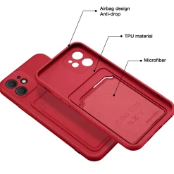 iPhone 11 - Silikonhülle mit Kartenfach & Kameraschutz