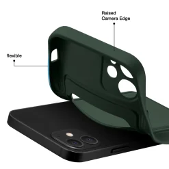 iPhone 14 - Silikonhülle mit Kartenfach & Kameraschutz