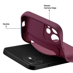 iPhone 14 - Silikonhülle mit Kartenfach & Kameraschutz