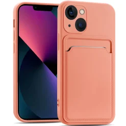 iPhone 13 - Silikonhülle mit Kartenfach & Kameraschutz