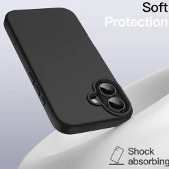iPhone 17 - Slim Silikon Backcover Schwarz