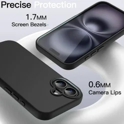 iPhone 17 - Slim Silikon Backcover Schwarz