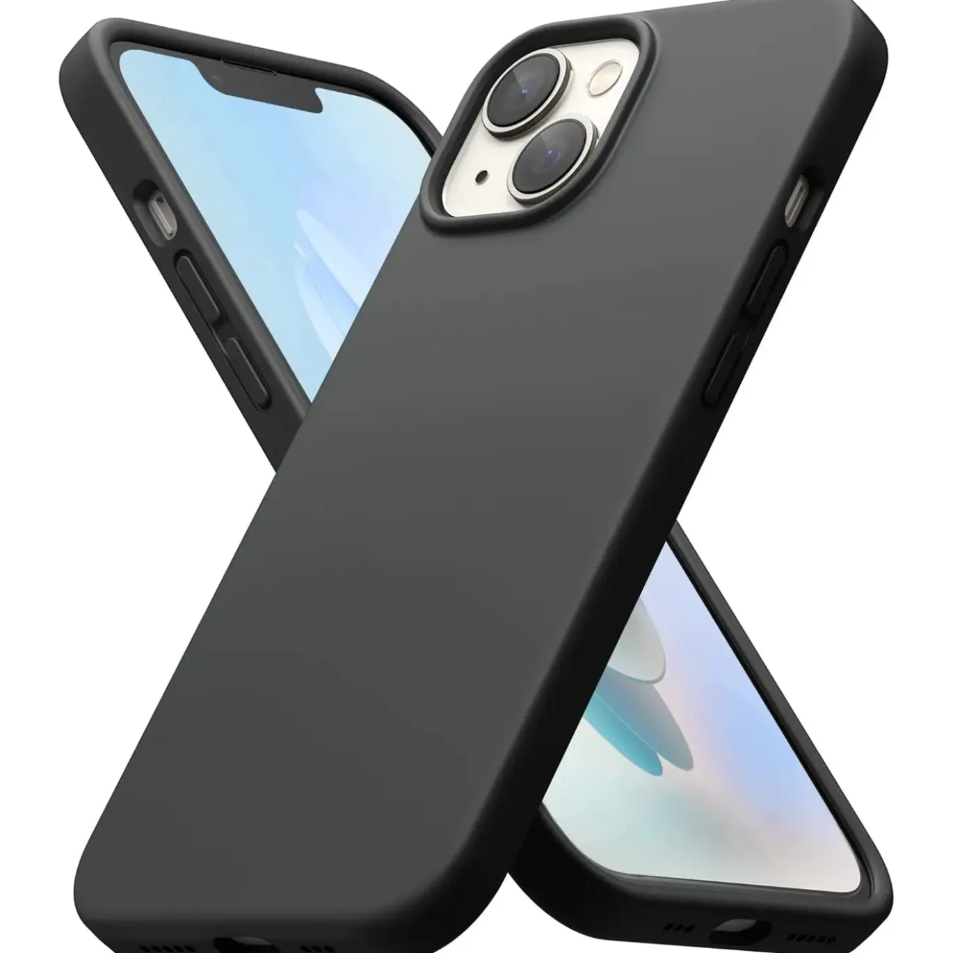 iPhone 15 - Slim Silikon Backcover Schwarz