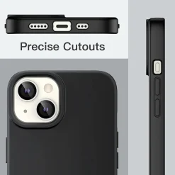 iPhone 14 - Slim Silikon Backcover Schwarz