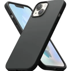 iPhone 14 - Slim Silikon Backcover Schwarz