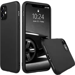 iPhone 11 - Slim Silikon Backcover Schwarz