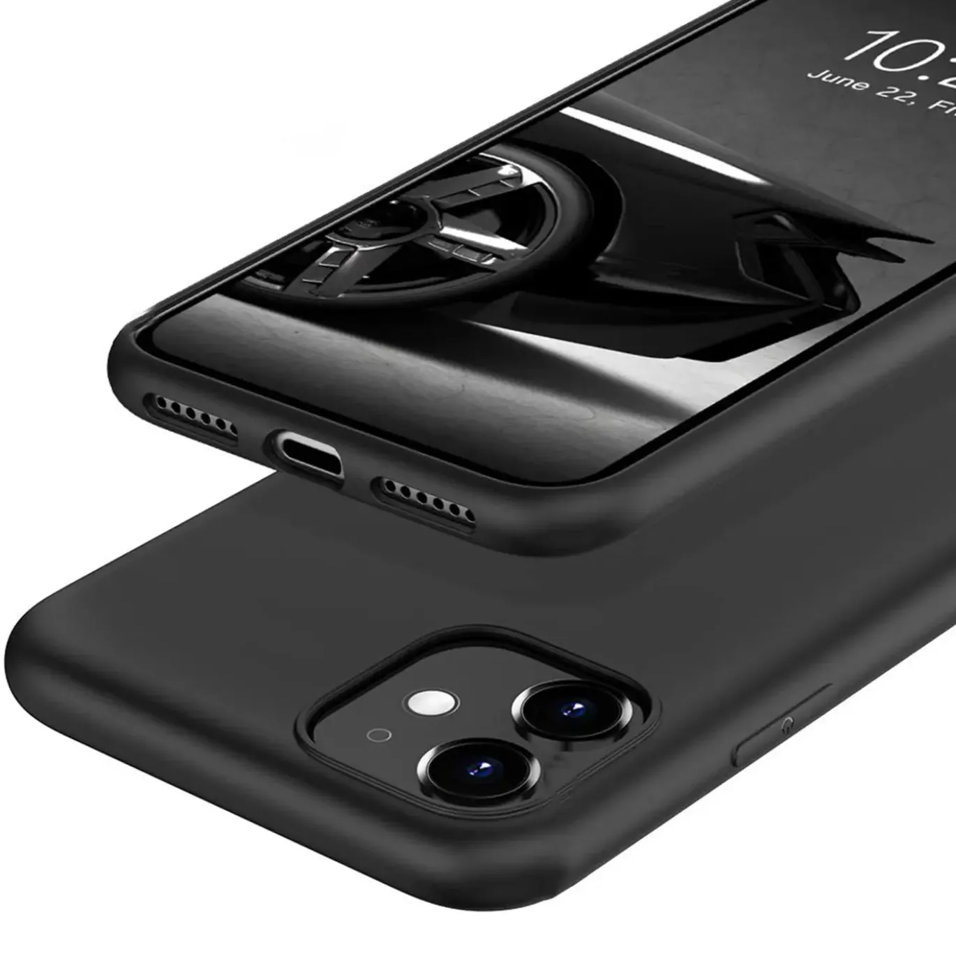 iPhone 11 - Slim Silikon Backcover Schwarz
