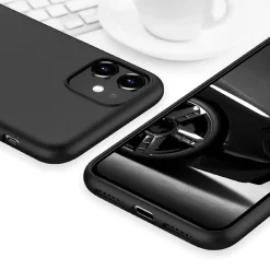 iPhone 11 - Slim Silikon Backcover Schwarz