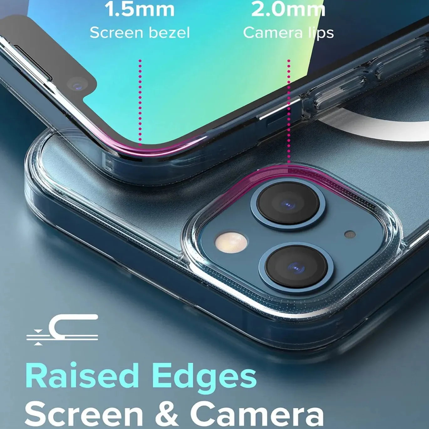 iPhone 14 - Transparente MagSafe Silikonhülle