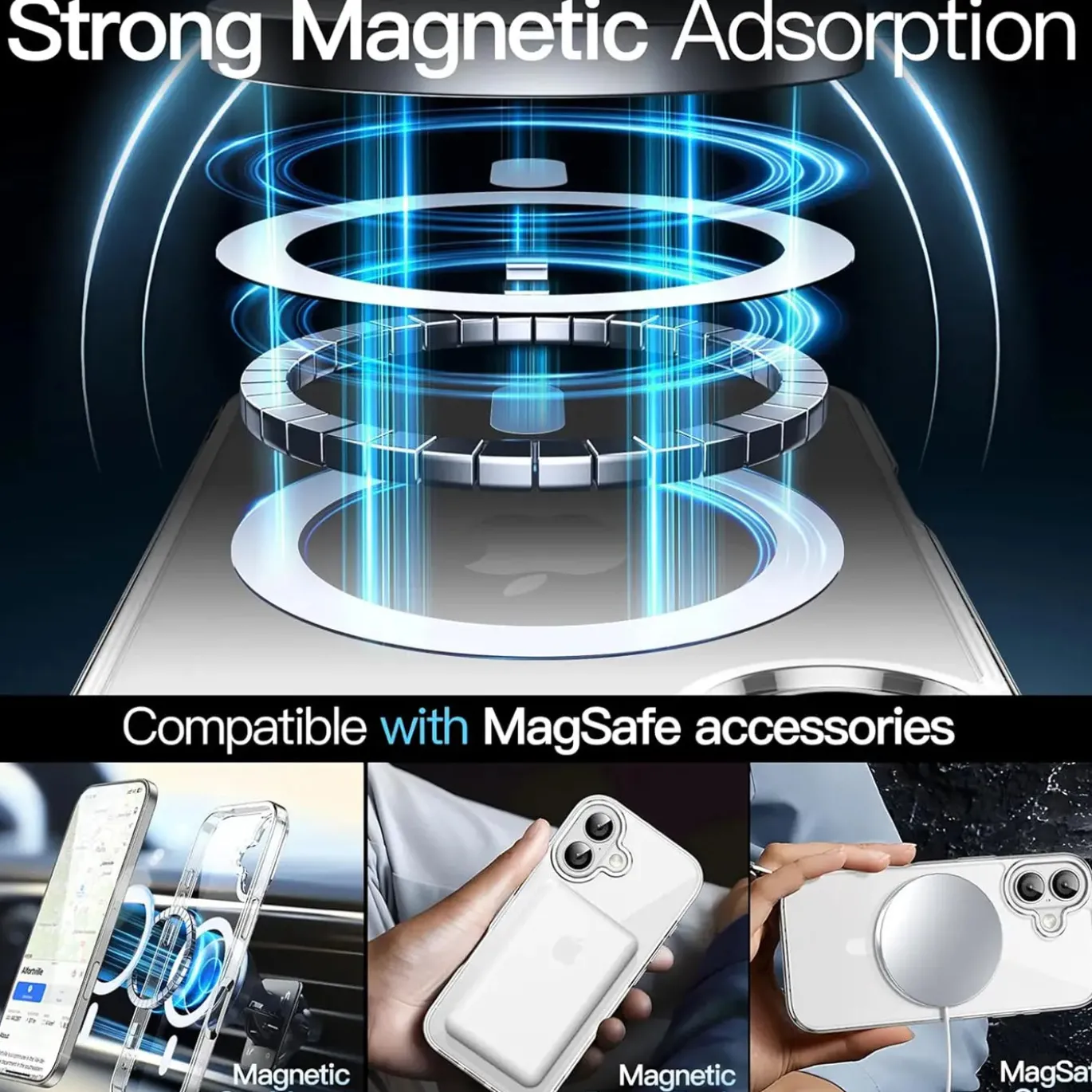 iPhone 17 - Transparente MagSafe Silikonhülle
