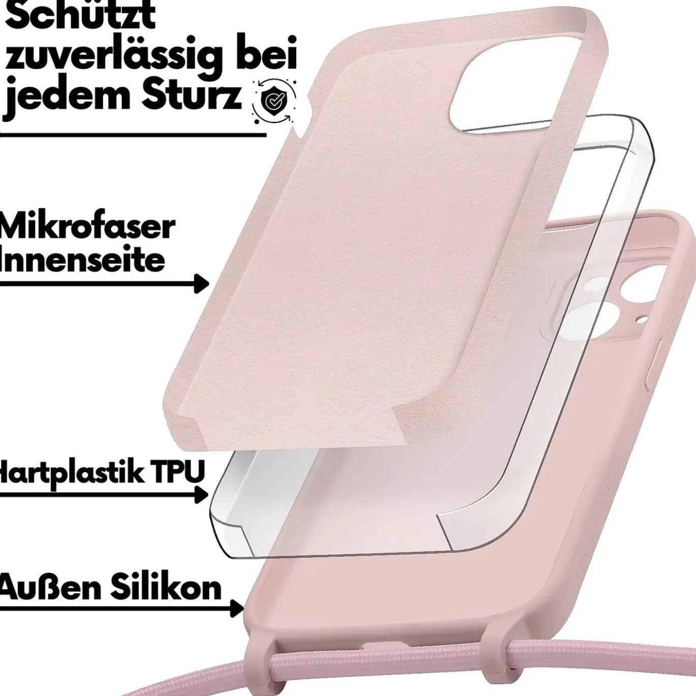 iPhone 11 - Umhängehülle mit Kameraschutz