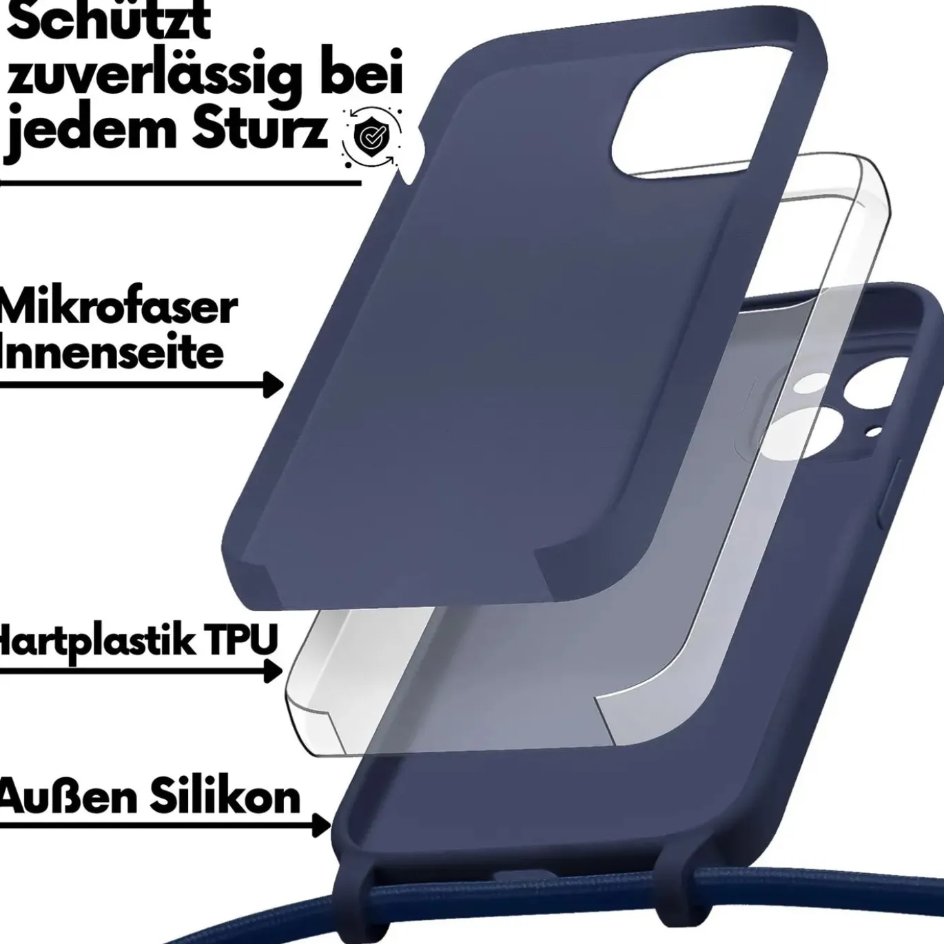 iPhone 11 - Umhängehülle mit Kameraschutz