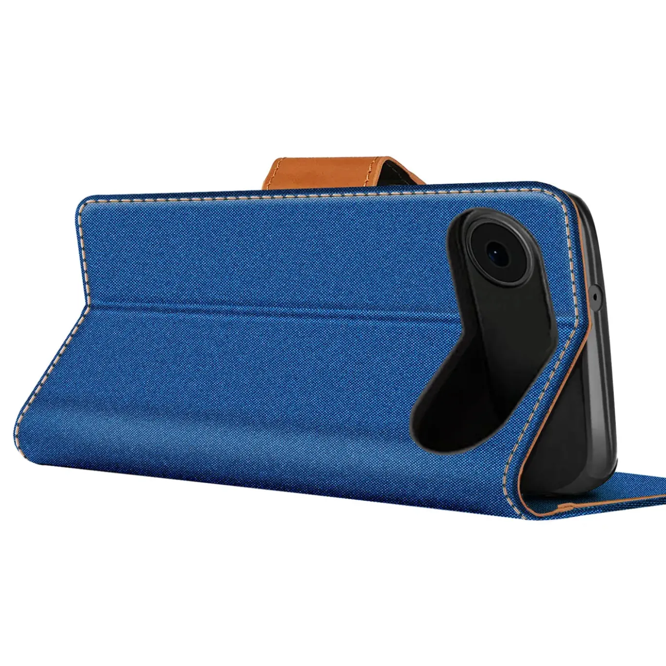 iPhone 17 Air - Jeanslook Klapphülle mit Kartenfach