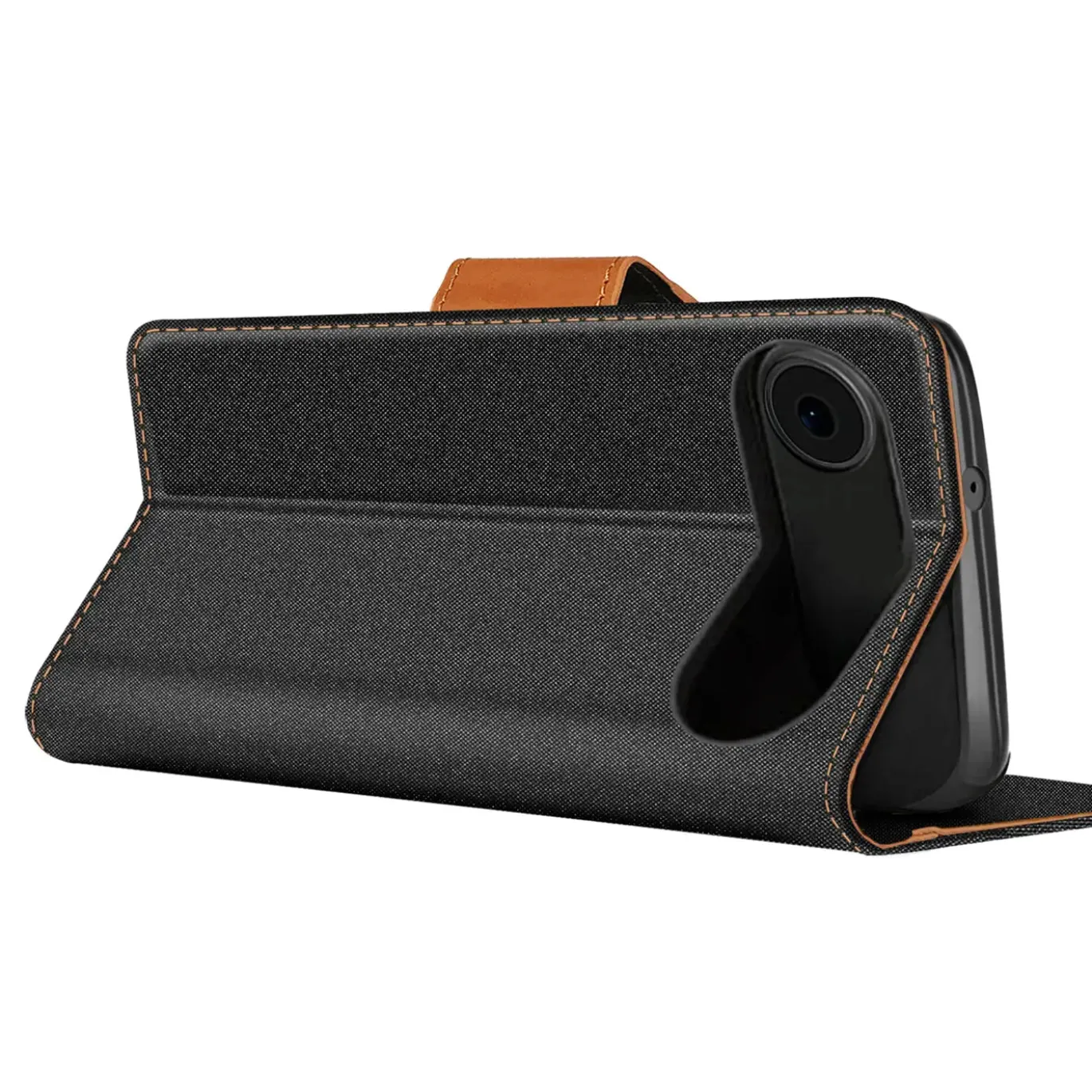 iPhone 17 Air - Jeanslook Klapphülle mit Kartenfach