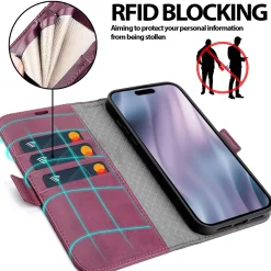 iPhone 17 Air - Robuste Klapphülle mit RFID Block
