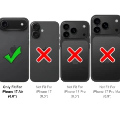 iPhone 17 Air - Robuste Klapphülle mit RFID Block