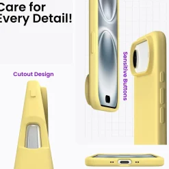 iPhone 17 Air - Silikon Case mit Mikrofaser-Innenseite