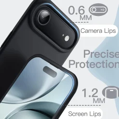 iPhone 17 Air - Slim Silikon Backcover Schwarz