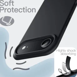iPhone 17 Air - Slim Silikon Backcover Schwarz
