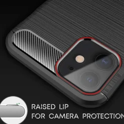 iPhone 12 Mini - Carbon Case Hülle, stoßfest