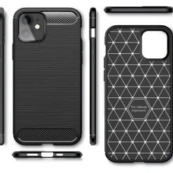 iPhone 12 Mini - Carbon Case Hülle, stoßfest