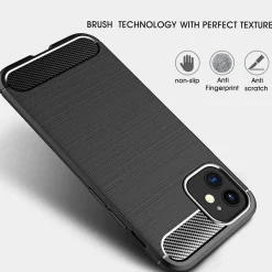 iPhone 12 Mini - Carbon Case Hülle, stoßfest