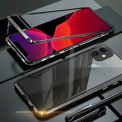 iPhone 12 Mini - Glas Hülle mit Metallrahmen