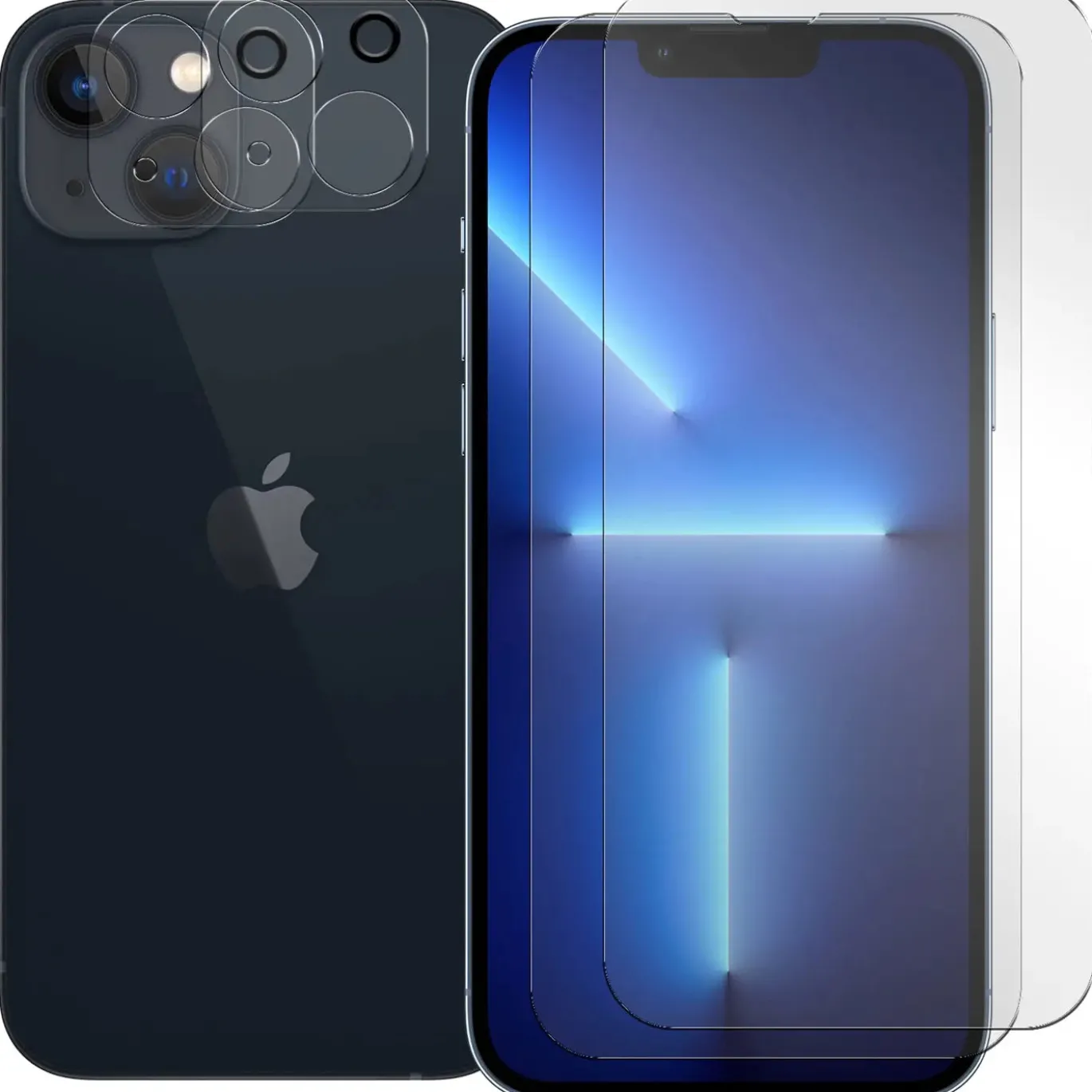 iPhone 13 Mini - 9H Displayschutzfolie 2x Display & Kamera