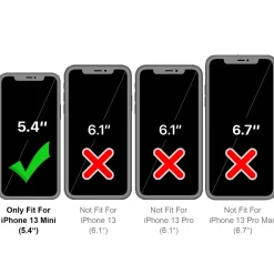 iPhone 13 Mini - Jeanslook Klapphülle mit Kartenfach