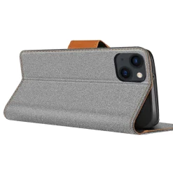 iPhone 13 Mini - Jeanslook Klapphülle mit Kartenfach