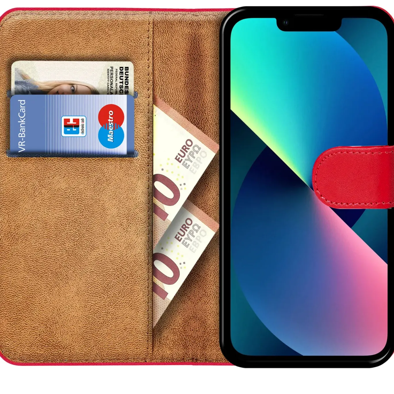iPhone 13 Mini - Klapphülle mit Kartenfächern