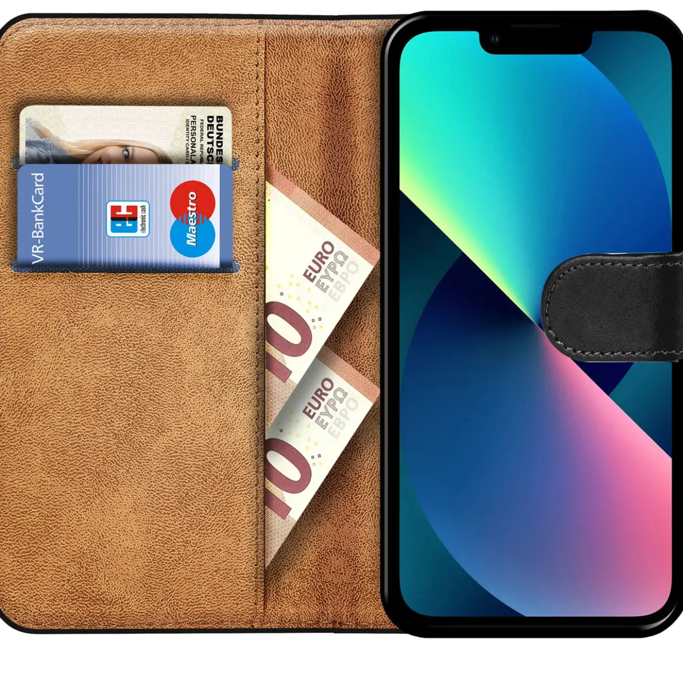 iPhone 13 Mini - Klapphülle mit Kartenfächern