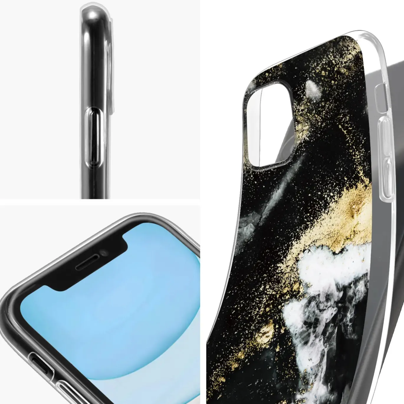 iPhone 12 Mini - Marmor & Sand Design Hülle