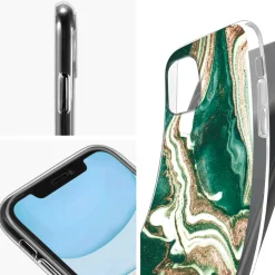 iPhone 12 Mini - Marmor & Sand Design Hülle