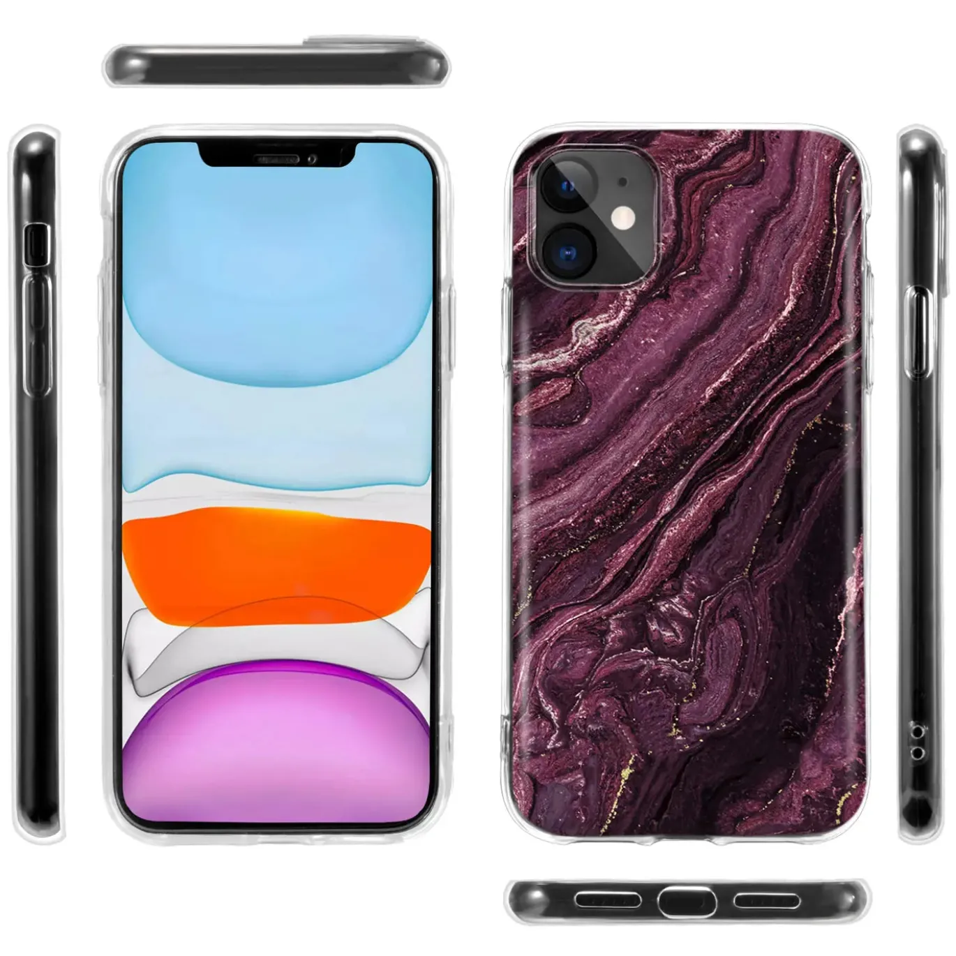 iPhone 12 Mini - Marmor & Sand Design Hülle
