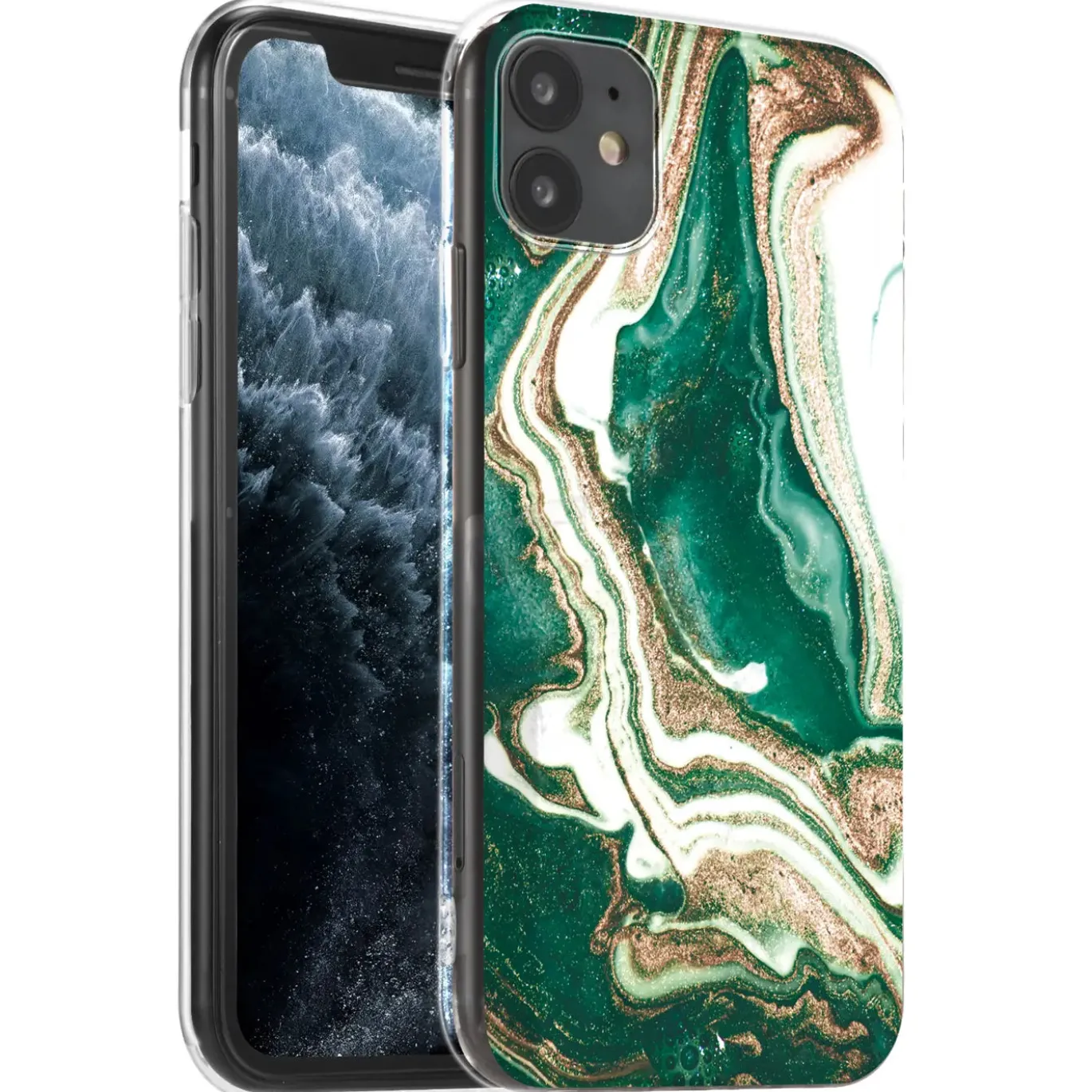 iPhone 12 Mini - Marmor & Sand Design Hülle
