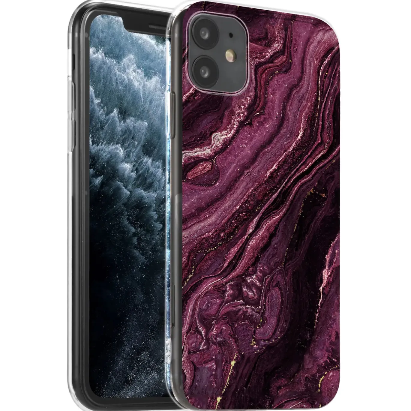 iPhone 12 Mini - Marmor & Sand Design Hülle