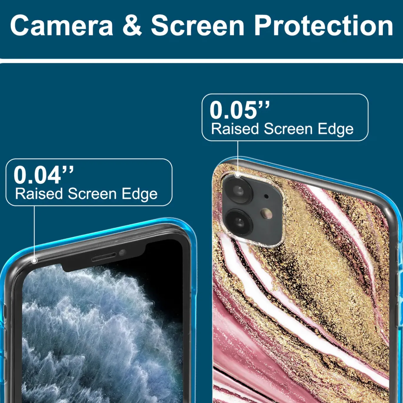 iPhone 12 Mini - Marmor & Sand Design Hülle