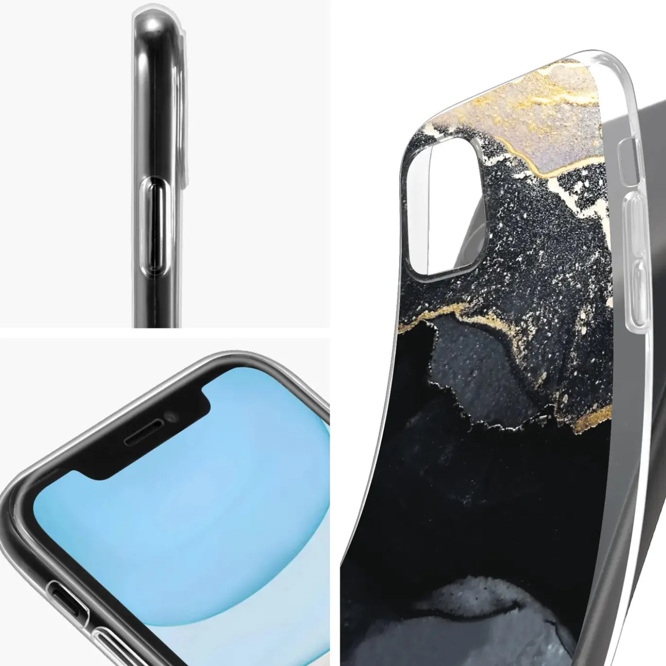 iPhone 13 Mini - Marmor & Sand Design Hülle
