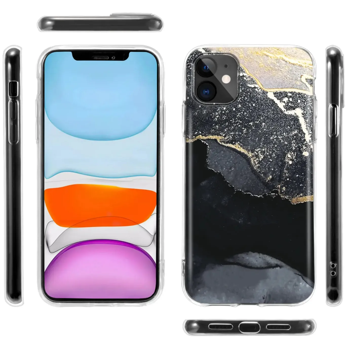 iPhone 13 Mini - Marmor & Sand Design Hülle
