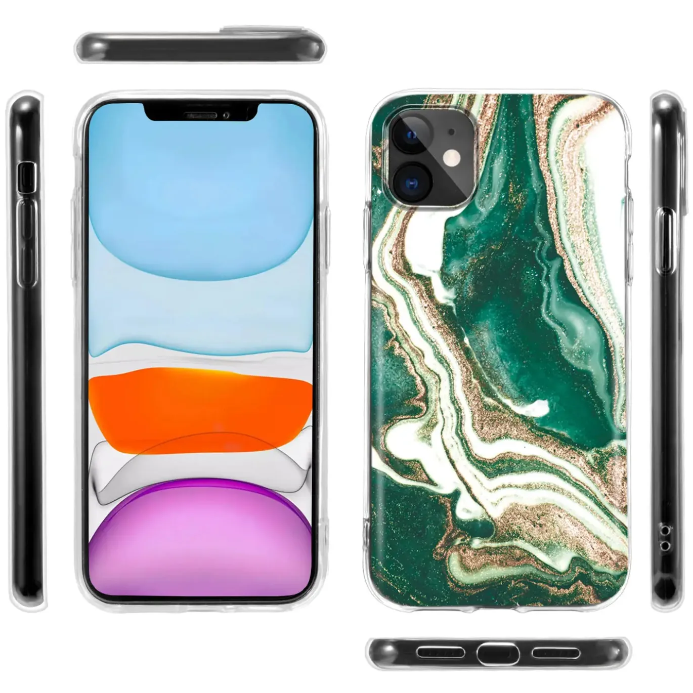 iPhone 13 Mini - Marmor & Sand Design Hülle