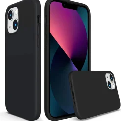 iPhone 13 Mini - Silikon Case mit Mikrofaser-Innenseite