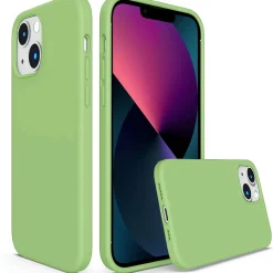 iPhone 13 Mini - Silikon Case mit Mikrofaser-Innenseite