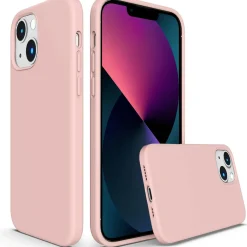 iPhone 13 Mini - Silikon Case mit Mikrofaser-Innenseite