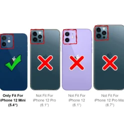iPhone 12 Mini - Silikonhülle mit Kartenfach & Kameraschutz