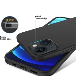 iPhone 13 Mini - Slim Silikon Backcover Schwarz
