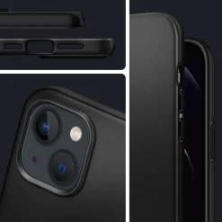 iPhone 13 Mini - Slim Silikon Backcover Schwarz