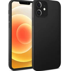 iPhone 12 Mini - Slim Silikon Backcover Schwarz