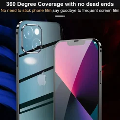iPhone 14 Plus - 360° Glas Hülle mit Rundumschutz