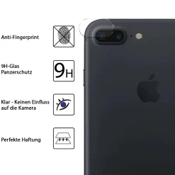 iPhone 7 Plus / 8 Plus - 9H Displayschutzfolie 2x Display & Kamera